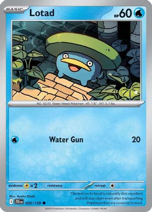 Lotad 035 - Reverse Holofoil SV09 Journey Together - Common SV09: Journey Together Pokemon Single Squirtle Squad Card Shop.