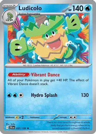 Ludicolo 037 - Holofoil SV09 Journey Together - Rare