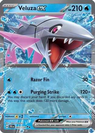 Veluza ex 043/159 – Journey Together – Holofoil Double Rare