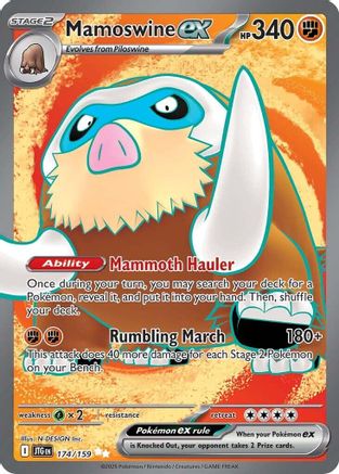 Mamoswine ex 174/159 - Journey Together Ultra Rare Holofoil
