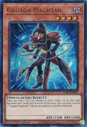 Gagaga Magician (UR) (RA04-EN007) - Quarter Century Stampede 1st Edition Quarter Century Stampede Yugioh Single Squirtle Squad Card Shop.
