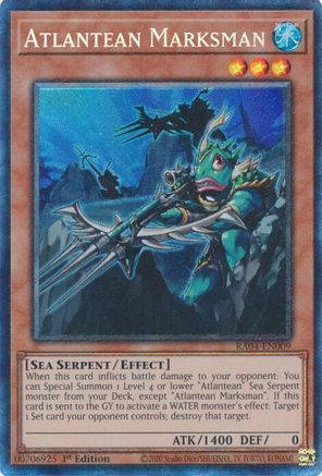 Atlantean Marksman (PCR) (RA04-EN009) - Quarter Century Stampede 1st Edition Quarter Century Stampede Yugioh Single Squirtle Squad Card Shop.