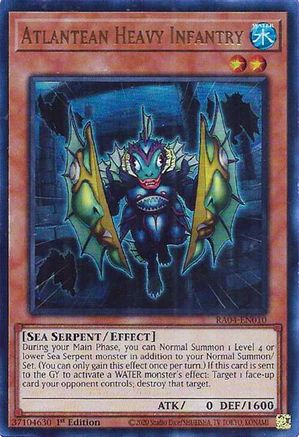Atlantean Heavy Infantry (UR) (RA04-EN010) - Quarter Century Stampede 1st Edition Quarter Century Stampede Yugioh Single Squirtle Squad Card Shop.