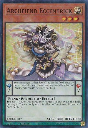 Archfiend Eccentrick (RA04-EN017) - Quarter Century Stampede 1st Edition Quarter Century Stampede Yugioh Single Squirtle Squad Card Shop.