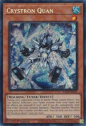 Crystron Quan (Secret Rare) (RA04-EN021) - Quarter Century Stampede 1st Edition Quarter Century Stampede Yugioh Single Squirtle Squad Card Shop.