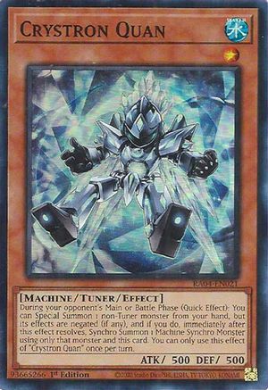 Crystron Quan (RA04-EN021) - Quarter Century Stampede 1st Edition Quarter Century Stampede Yugioh Single Squirtle Squad Card Shop.