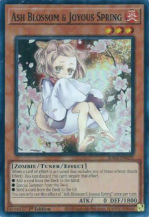 Ash Blossom & Joyous Spring (Alternate Art) (RA04-EN025) - Quarter Century Stampede 1st Edition Quarter Century Stampede Yugioh Single Squirtle Squad Card Shop.