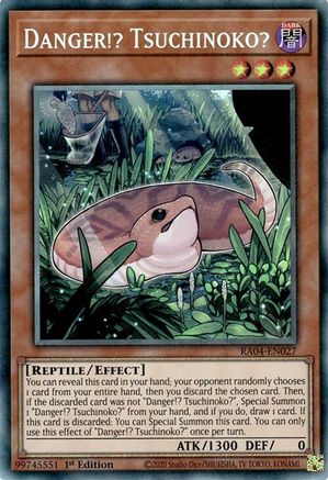 Danger!? Tsuchinoko? (PCR) (RA04-EN027) - Quarter Century Stampede 1st Edition Quarter Century Stampede Yugioh Single Squirtle Squad Card Shop.