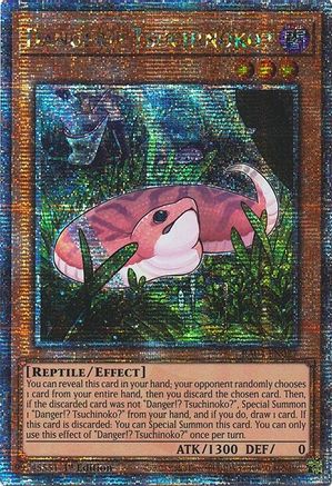 Danger!? Tsuchinoko? (Quarter Century Secret Rare) (RA04-EN027) - Quarter Century Stampede 1st Edition Quarter Century Stampede Yugioh Single Squirtle Squad Card Shop.