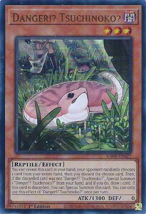Danger!? Tsuchinoko? (UR) (RA04-EN027) - Quarter Century Stampede 1st Edition Quarter Century Stampede Yugioh Single Squirtle Squad Card Shop.