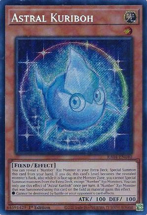 Astral Kuriboh (Secret Rare) (RA04-EN040) - Quarter Century Stampede 1st Edition Quarter Century Stampede Yugioh Single Squirtle Squad Card Shop.