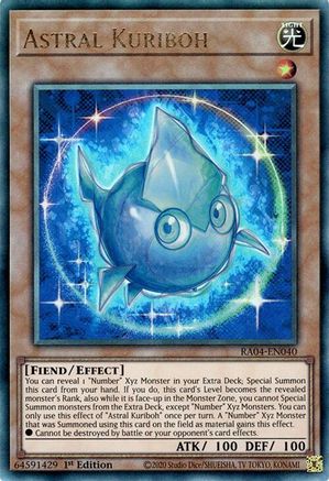 Astral Kuriboh (PUR) (RA04-EN040) - Quarter Century Stampede 1st Edition Quarter Century Stampede Yugioh Single Squirtle Squad Card Shop.