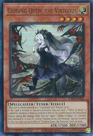 Guiding Quem, the Virtuous (UR) (RA04-EN043) - Quarter Century Stampede 1st Edition Quarter Century Stampede Yugioh Single Squirtle Squad Card Shop.