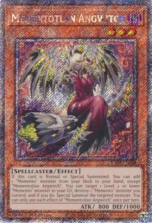 Mementotlan Angwitch (Platinum Secret Rare) (RA04-EN048) - Quarter Century Stampede 1st Edition Quarter Century Stampede Yugioh Single Squirtle Squad Card Shop.