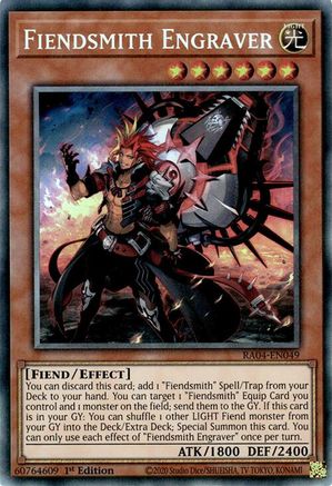 Fiendsmith Engraver (PCR) (RA04-EN049) - Quarter Century Stampede 1st Edition Quarter Century Stampede Yugioh Single Squirtle Squad Card Shop.