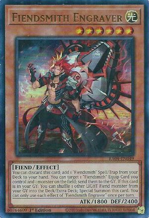 Fiendsmith Engraver (UR) (RA04-EN049) - Quarter Century Stampede 1st Edition Quarter Century Stampede Yugioh Single Squirtle Squad Card Shop.