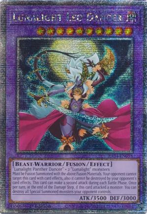 Lunalight Leo Dancer (Quarter Century Secret Rare) (RA04-EN053) - Quarter Century Stampede 1st Edition Quarter Century Stampede Yugioh Single Squirtle Squad Card Shop.