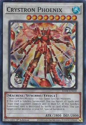 Crystron Phoenix (RA04-EN058) - Quarter Century Stampede 1st Edition Quarter Century Stampede Yugioh Single Squirtle Squad Card Shop.