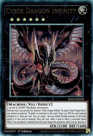 Cyber Dragon Infinity (PUR) (RA04-EN068) - Quarter Century Stampede 1st Edition Quarter Century Stampede Yugioh Single Squirtle Squad Card Shop.