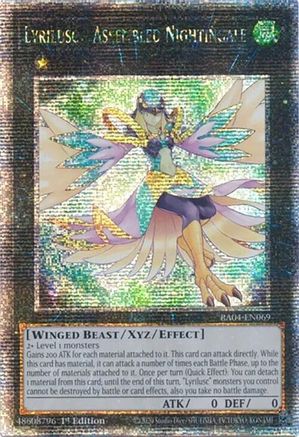 Lyrilusc - Assembled Nightingale (Quarter Century Secret Rare) (RA04-EN069) - Quarter Century Stampede 1st Edition Quarter Century Stampede Yugioh Single Squirtle Squad Card Shop.