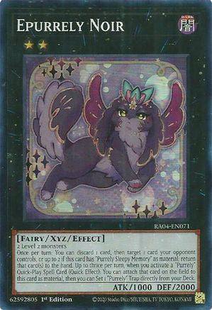 Epurrely Noir (RA04-EN071) - Quarter Century Stampede 1st Edition Quarter Century Stampede Yugioh Single Squirtle Squad Card Shop.