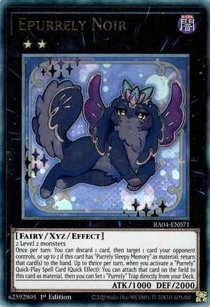 Epurrely Noir (PUR) (RA04-EN071) - Quarter Century Stampede 1st Edition Quarter Century Stampede Yugioh Single Squirtle Squad Card Shop.