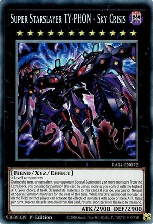 Super Starslayer TY-PHON - Sky Crisis (PCR) (RA04-EN072) - Quarter Century Stampede 1st Edition Quarter Century Stampede Yugioh Single Squirtle Squad Card Shop.