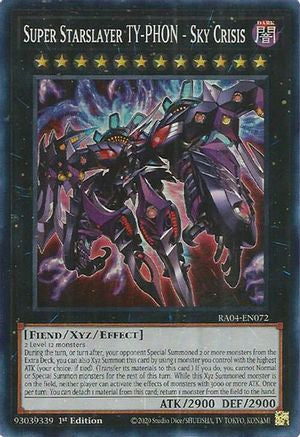 Super Starslayer TY-PHON - Sky Crisis (RA04-EN072) - Quarter Century Stampede 1st Edition Quarter Century Stampede Yugioh Single Squirtle Squad Card Shop.