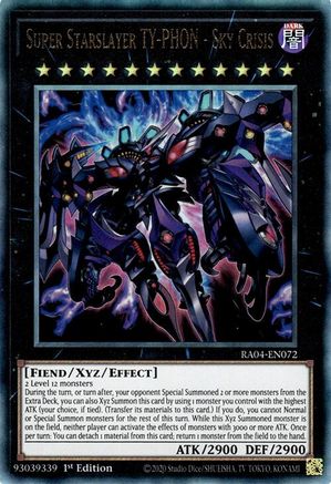 Super Starslayer TY-PHON - Sky Crisis (PUR) (RA04-EN072) - Quarter Century Stampede 1st Edition Quarter Century Stampede Yugioh Single Squirtle Squad Card Shop.