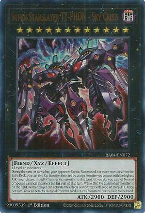 Super Starslayer TY-PHON - Sky Crisis (UR) (RA04-EN072) - Quarter Century Stampede 1st Edition Quarter Century Stampede Yugioh Single Squirtle Squad Card Shop.