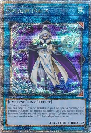 Splash Mage (Quarter Century Secret Rare) (RA04-EN080) - Quarter Century Stampede 1st Edition Quarter Century Stampede Yugioh Single Squirtle Squad Card Shop.