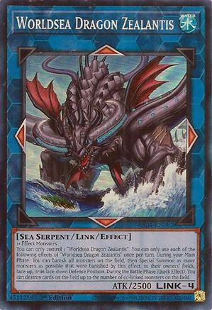 Worldsea Dragon Zealantis (RA04-EN082) - Quarter Century Stampede 1st Edition Quarter Century Stampede Yugioh Single Squirtle Squad Card Shop.