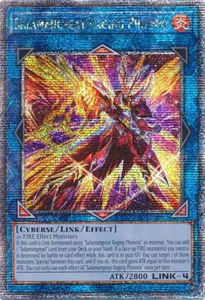 Salamangreat Raging Phoenix (Quarter Century Secret Rare) (RA04-EN083) - Quarter Century Stampede 1st Edition Quarter Century Stampede Yugioh Single Squirtle Squad Card Shop.