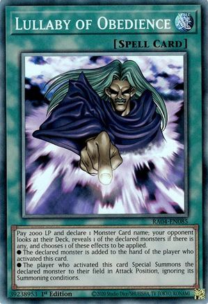 Lullaby of Obedience (PCR) (RA04-EN085) - Quarter Century Stampede 1st Edition Quarter Century Stampede Yugioh Single Squirtle Squad Card Shop.