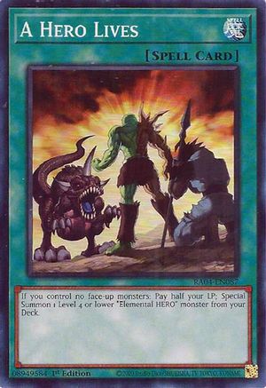 A Hero Lives (RA04-EN087) - Quarter Century Stampede 1st Edition Quarter Century Stampede Yugioh Single Squirtle Squad Card Shop.
