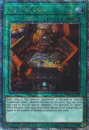 Shien's Dojo (Quarter Century Secret Rare) (RA04-EN088) - Quarter Century Stampede 1st Edition Quarter Century Stampede Yugioh Single Squirtle Squad Card Shop.