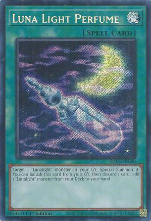 Luna Light Perfume (Secret Rare) (RA04-EN090) - Quarter Century Stampede 1st Edition Quarter Century Stampede Yugioh Single Squirtle Squad Card Shop.