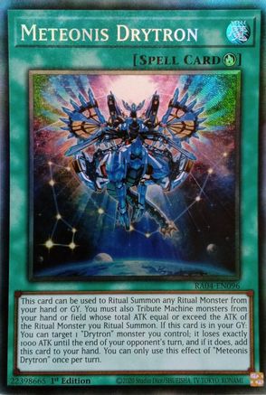 Meteonis Drytron (PCR) (RA04-EN096) - Quarter Century Stampede 1st Edition Quarter Century Stampede Yugioh Single Squirtle Squad Card Shop.