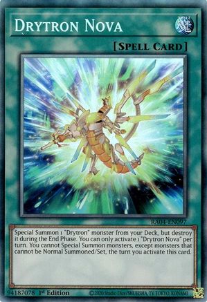 Drytron Nova (PCR) (RA04-EN097) - Quarter Century Stampede 1st Edition Quarter Century Stampede Yugioh Single Squirtle Squad Card Shop.