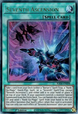 Seventh Ascension (PUR) (RA04-EN098) - Quarter Century Stampede 1st Edition Quarter Century Stampede Yugioh Single Squirtle Squad Card Shop.