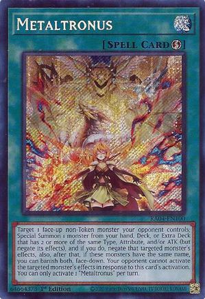 Metaltronus (Secret Rare) (RA04-EN100) - Quarter Century Stampede 1st Edition Quarter Century Stampede Yugioh Single Squirtle Squad Card Shop.