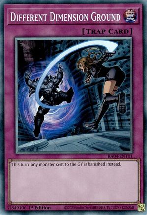 Different Dimension Ground (PCR) (RA04-EN101) - Quarter Century Stampede 1st Edition Quarter Century Stampede Yugioh Single Squirtle Squad Card Shop.