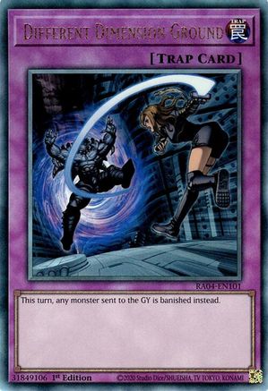 Different Dimension Ground (PUR) (RA04-EN101) - Quarter Century Stampede 1st Edition Quarter Century Stampede Yugioh Single Squirtle Squad Card Shop.