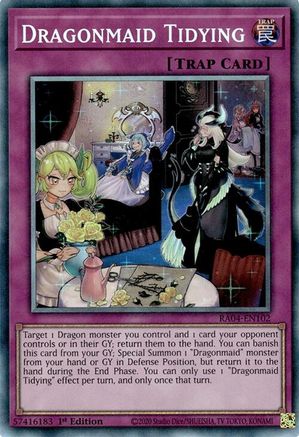 Dragonmaid Tidying (PCR) (RA04-EN102) - Quarter Century Stampede 1st Edition Quarter Century Stampede Yugioh Single Squirtle Squad Card Shop.