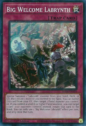 Big Welcome Labrynth (RA04-EN104) - Quarter Century Stampede 1st Edition Quarter Century Stampede Yugioh Single Squirtle Squad Card Shop.