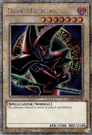 Dark Magician (Arkana) (Platinum Secret Rare) (RA04-EN106) - Quarter Century Stampede 1st Edition Quarter Century Stampede Yugioh Single Squirtle Squad Card Shop.