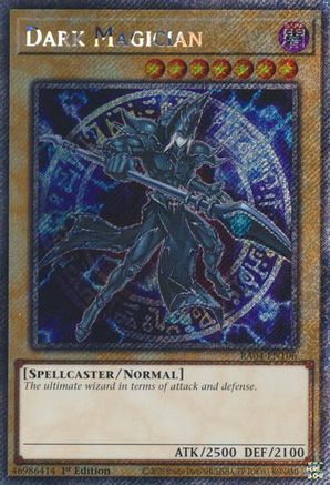 Dark Magician (7th Art) (Platinum Secret Rare) (RA04-EN106) - Quarter Century Stampede 1st Edition Quarter Century Stampede Yugioh Single Squirtle Squad Card Shop.