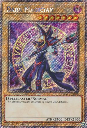 Dark Magician (8th Art) (Platinum Secret Rare) (RA04-EN106) - Quarter Century Stampede 1st Edition Quarter Century Stampede Yugioh Single Squirtle Squad Card Shop.