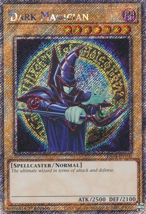 Dark Magician (9th Art) (Platinum Secret Rare) (RA04-EN106) - Quarter Century Stampede 1st Edition Quarter Century Stampede Yugioh Single Squirtle Squad Card Shop.