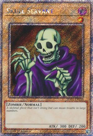 Skull Servant (Platinum Secret Rare) (RA04-EN110) - Quarter Century Stampede 1st Edition Quarter Century Stampede Yugioh Single Squirtle Squad Card Shop.